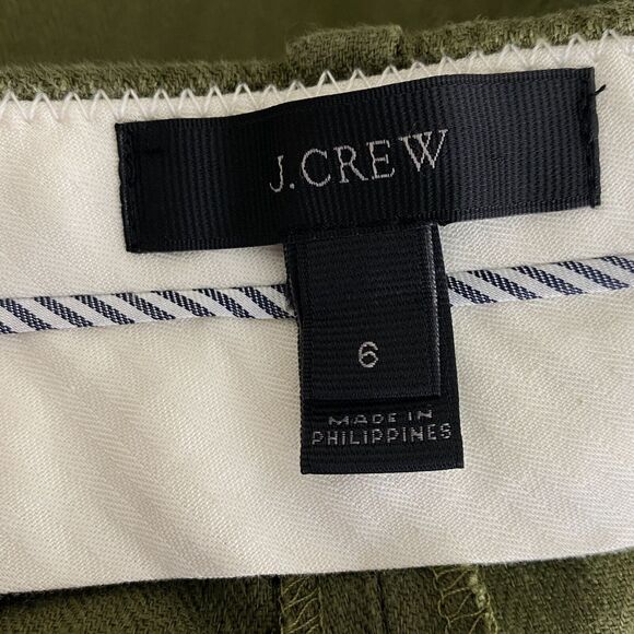 J. Crew Rhodes Cuff Hem Linen Ankle Pants Women's Size 6 - Picture 3 of 9